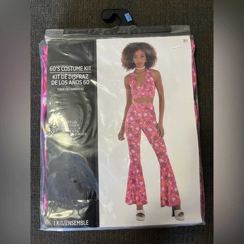 Floral Pink 60's Costume Kit